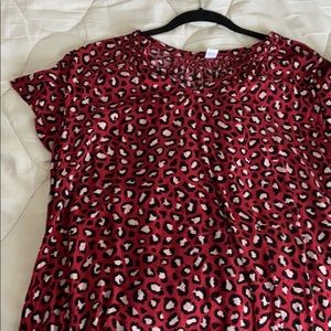 Cheetah print blouse